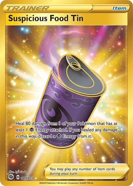 Suspicious Food Tin (Secret) 80/73 Holofoil Champion’s Path Suspicious Food Tin (Secret) 80/73 Holofoil Champion’s Path