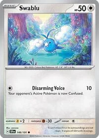 Swablu | 148/191 | Reverse Holofoil | SV08: Surging Sparks Swablu | 148/191 | Reverse Holofoil | SV08: Surging Sparks