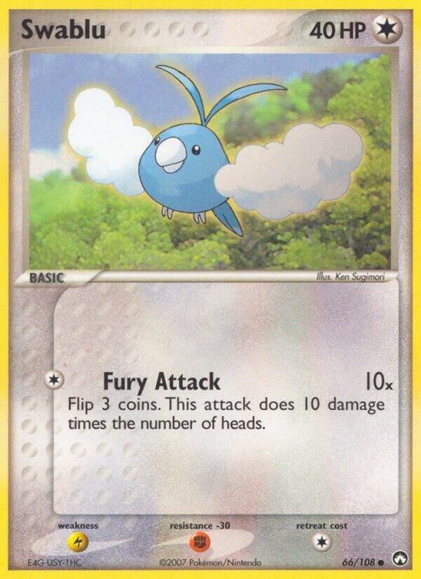 Swablu 66/108 Reverse Holofoil Power Keepers Swablu 66/108 Reverse Holofoil Power Keepers