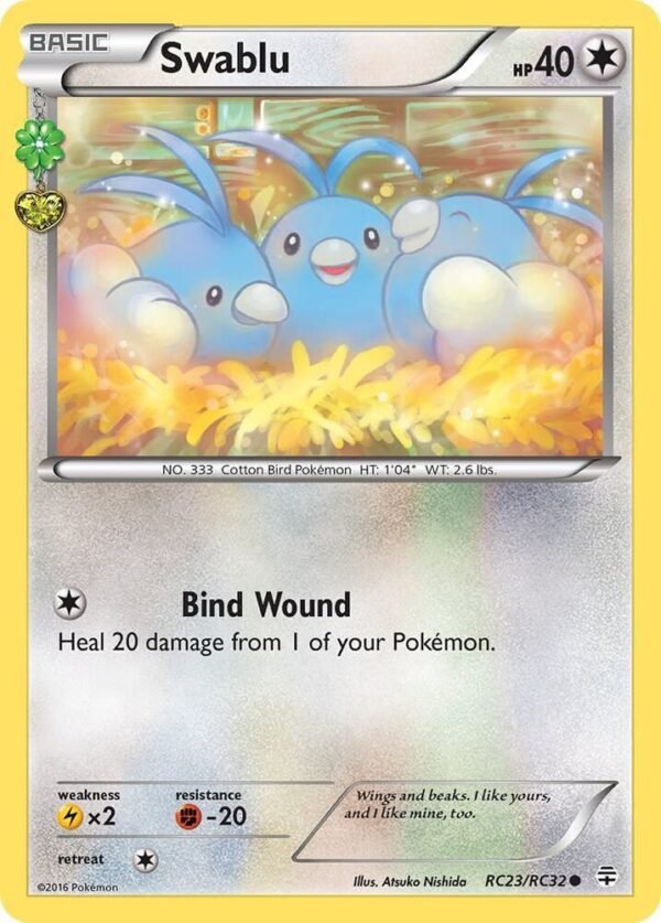 Swablu RC23/RC32 Normal Generations: Radiant Collection Swablu RC23/RC32 Normal Generations: Radiant Collection