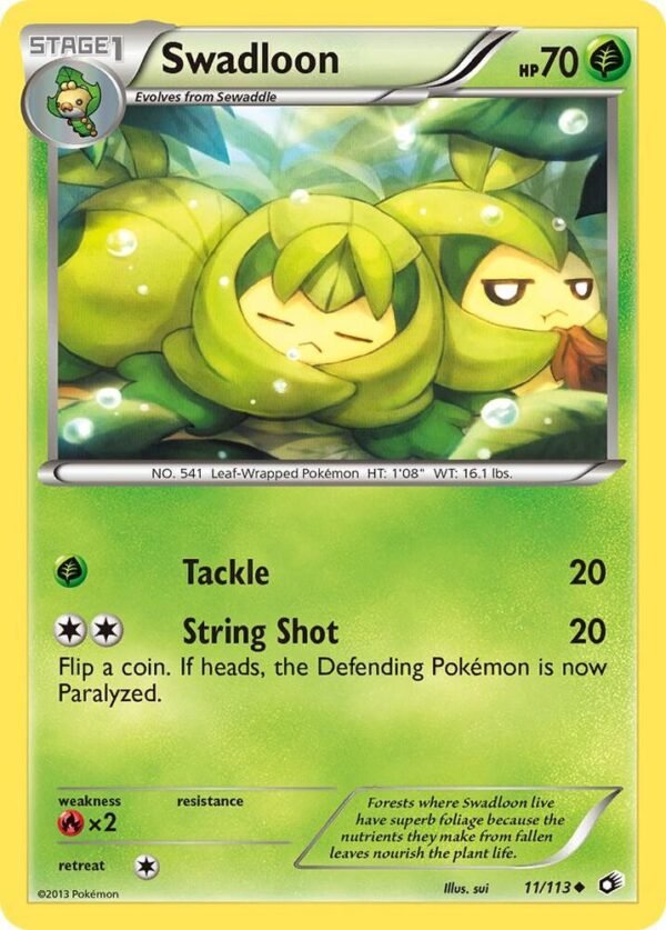 Swadloon 11/113 Normal Legendary Treasures