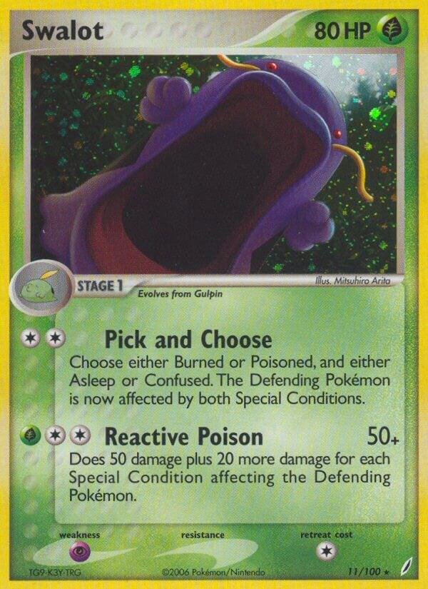 Swalot 11/100 Holofoil Crystal Guardians Swalot 11/100 Holofoil Crystal Guardians