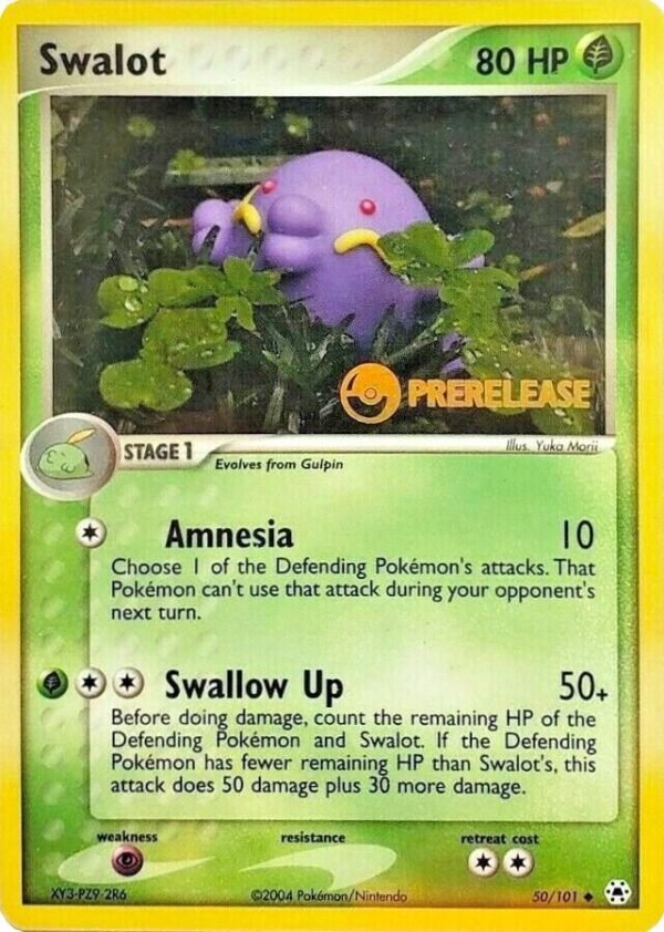 Swalot 50/101 (Prerelease) Normal Nintendo Promos Swalot 50/101 (Prerelease) Normal Nintendo Promos