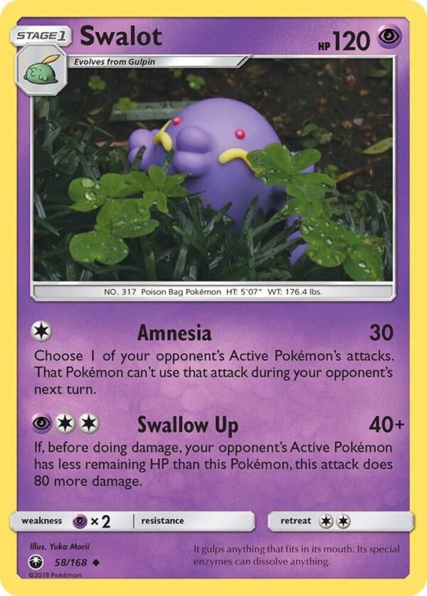 Swalot 58/168 Reverse Holofoil SM – Celestial Storm Swalot 58/168 Reverse Holofoil SM – Celestial Storm
