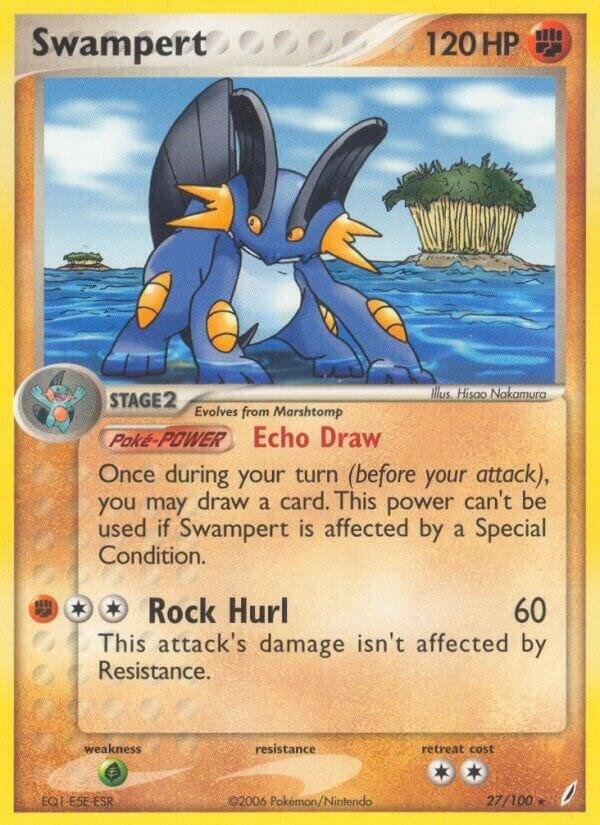 Swampert 27/100 Reverse Holofoil Crystal Guardians Swampert 27/100 Reverse Holofoil Crystal Guardians