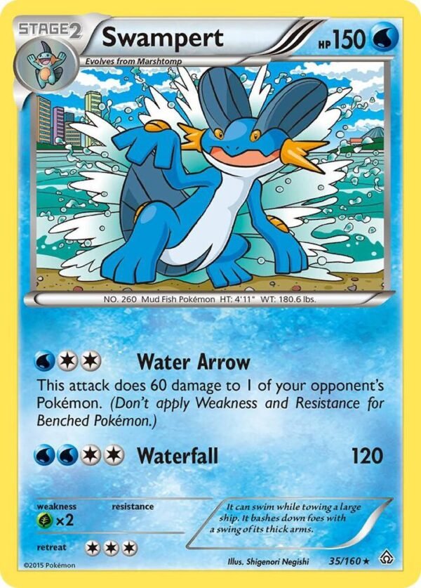 Swampert 35/160 Normal XY – Primal Clash Swampert 35/160 Normal XY – Primal Clash
