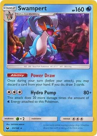 Swampert 35/168 (SM Celestial Storm) 035/168 Holofoil Deck Exclusives Swampert 35/168 (SM Celestial Storm) 035/168 Holofoil Deck Exclusives