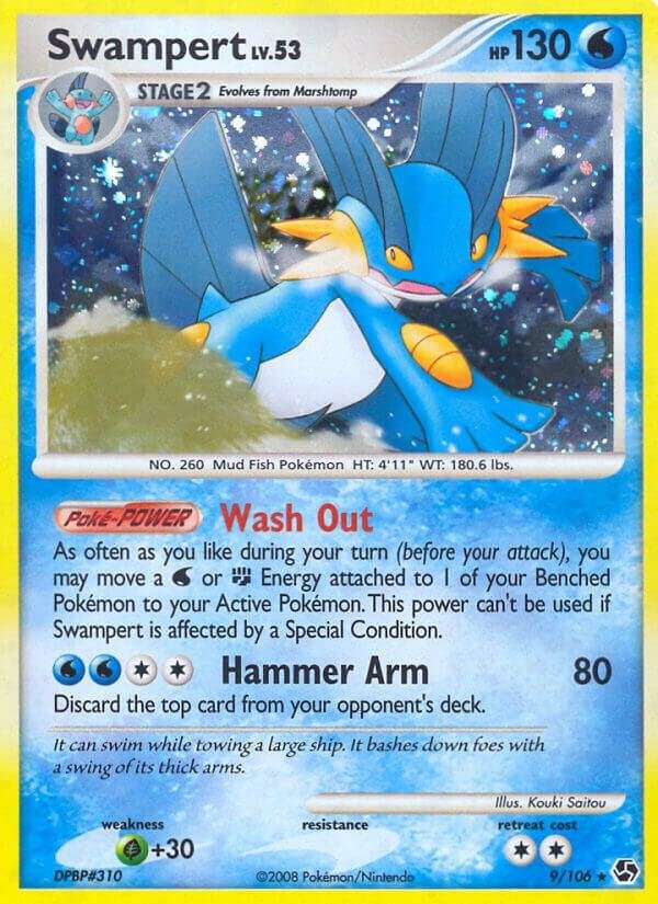 Swampert 9/106 Reverse Holofoil Great Encounters