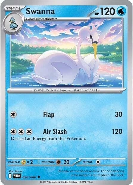 Swanna 026/086 Normal SV: White Flare Swanna 026/086 Normal SV: White Flare