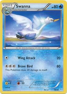 Swanna (27) 27/30 Normal XY Trainer Kit: Pikachu Libre & Suicune