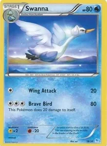 Swanna (27) | 27/30 | Normal | XY Trainer Kit: Pikachu Libre & Suicune