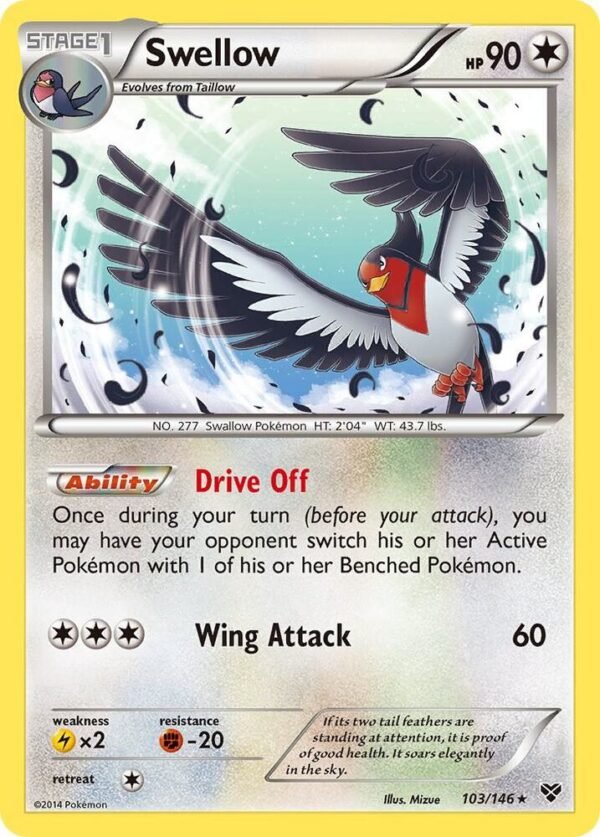 Swellow 103/146 Reverse Holofoil XY Base Set