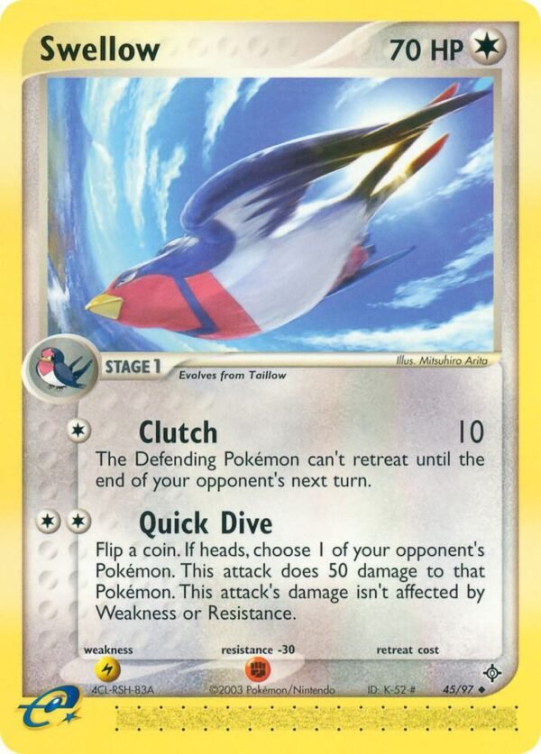 Swellow 45/97 Reverse Holofoil Dragon