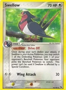 Swellow | 46 | Normal | EX Battle Stadium