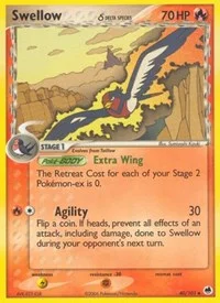Swellow (Delta Species) | 40/101 | Reverse Holofoil | Dragon Frontiers