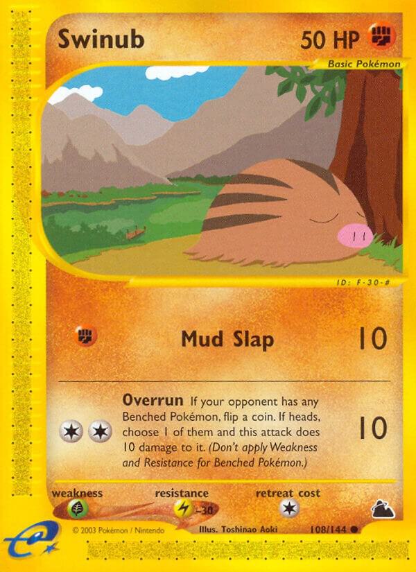 Swinub (108) 108/144 Reverse Holofoil Skyridge