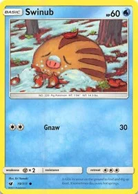 Swinub | 19/111 | Reverse Holofoil | SM - Crimson Invasion