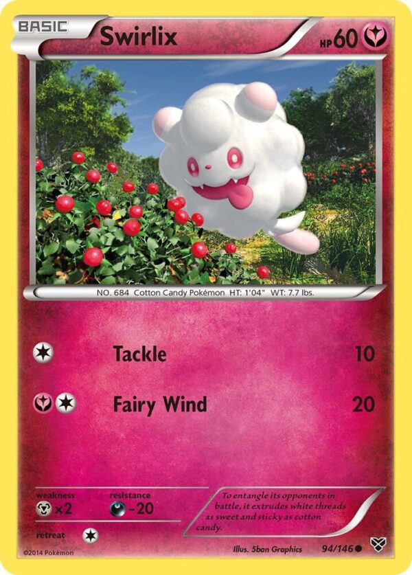 Swirlix 94/146 Reverse Holofoil XY Base Set