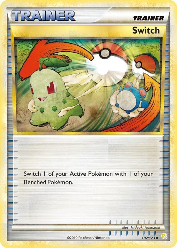 Switch 102/123 Reverse Holofoil HeartGold SoulSilver Switch 102/123 Reverse Holofoil HeartGold SoulSilver