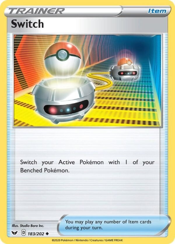 Switch 183/202 Normal SWSH01: Sword & Shield Base Set Switch 183/202 Normal SWSH01: Sword & Shield Base Set