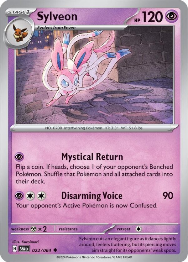 Sylveon 022/064 Reverse Holofoil SV: Shrouded Fable Sylveon 022/064 Reverse Holofoil SV: Shrouded Fable