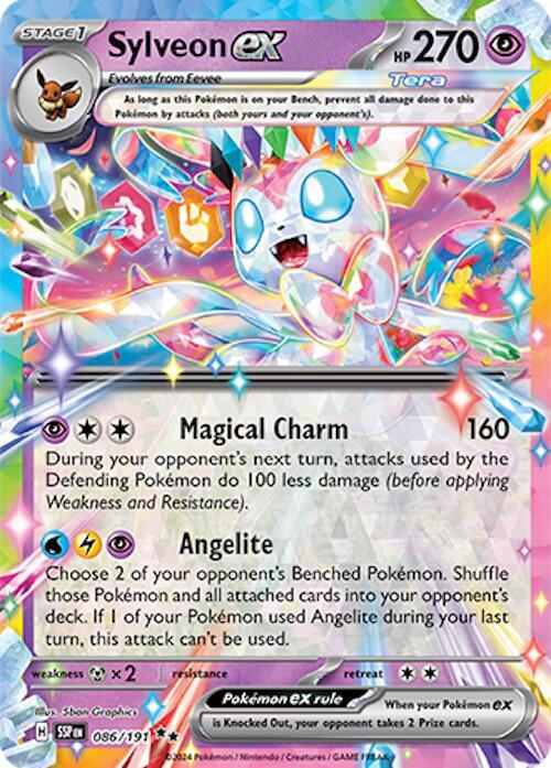 Sylveon ex 086/191 Holofoil SV08: Surging Sparks Sylveon ex 086/191 Holofoil SV08: Surging Sparks