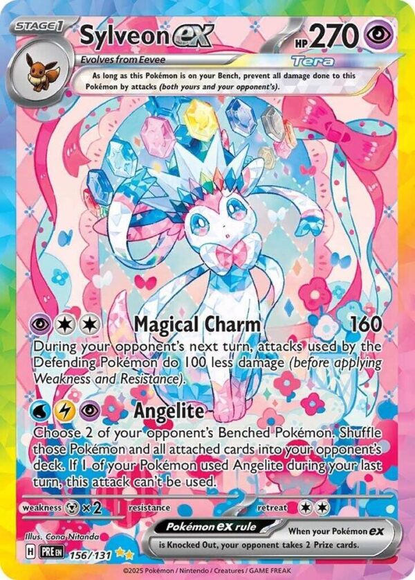 Sylveon ex 156/131 Holofoil SV: Prismatic Evolutions