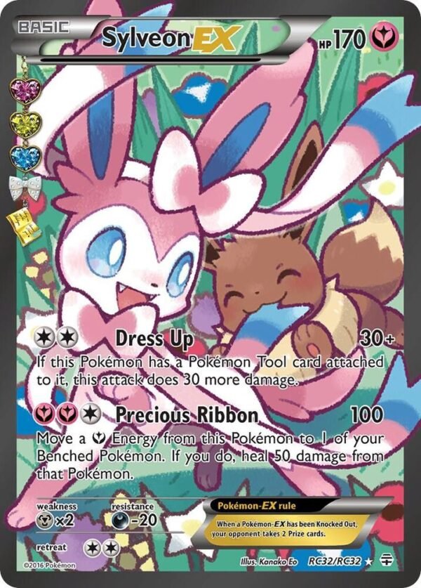 Sylveon EX (Full Art) RC32/RC32 Holofoil Generations: Radiant Collection
