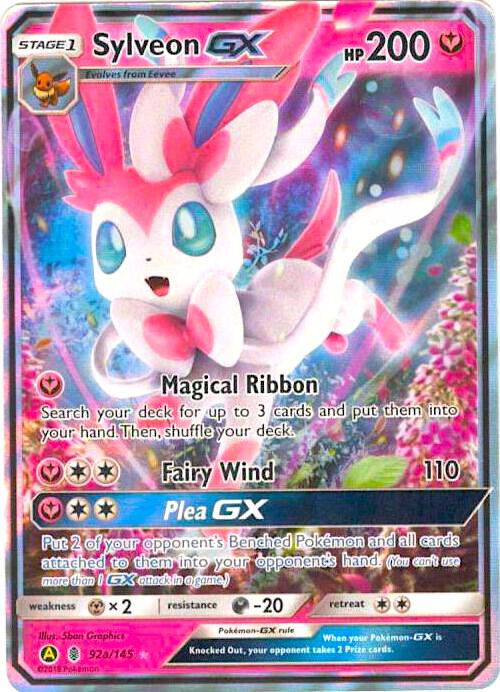 Sylveon GX 92a/145 092a/145 Holofoil Alternate Art Promos