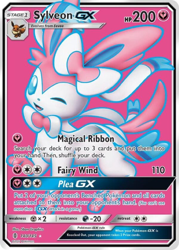 Sylveon GX (Full Art) 140/145 Holofoil SM – Guardians Rising