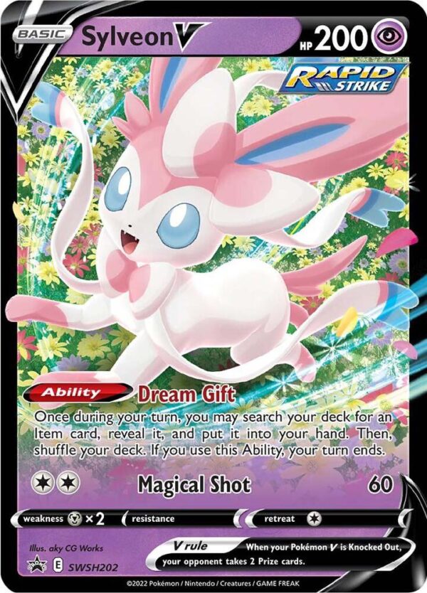 Sylveon V SWSH202 Holofoil SWSH: Sword & Shield Promo Cards Sylveon V SWSH202 Holofoil SWSH: Sword & Shield Promo Cards