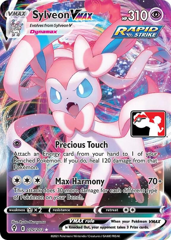 Sylveon VMAX 075/203 Holofoil Prize Pack Series Cards