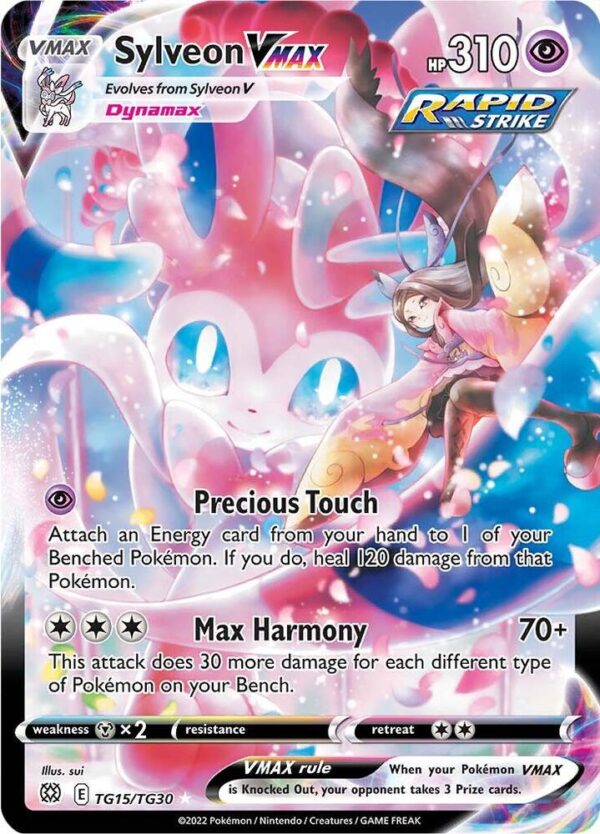 Sylveon VMAX TG15/TG30 Holofoil SWSH09: Brilliant Stars Trainer Gallery