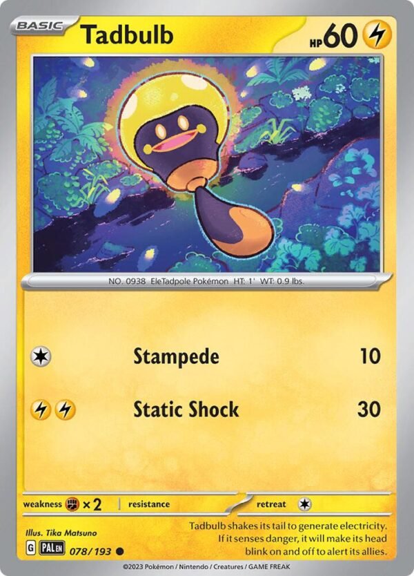 Tadbulb 078/193 Reverse Holofoil SV02: Paldea Evolved