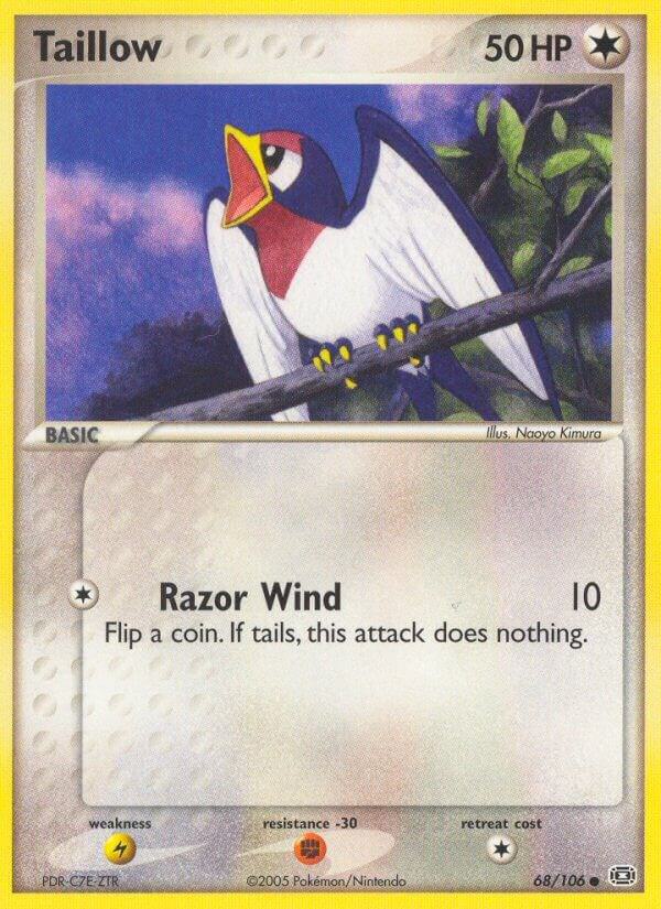 Taillow 68/106 Reverse Holofoil Emerald
