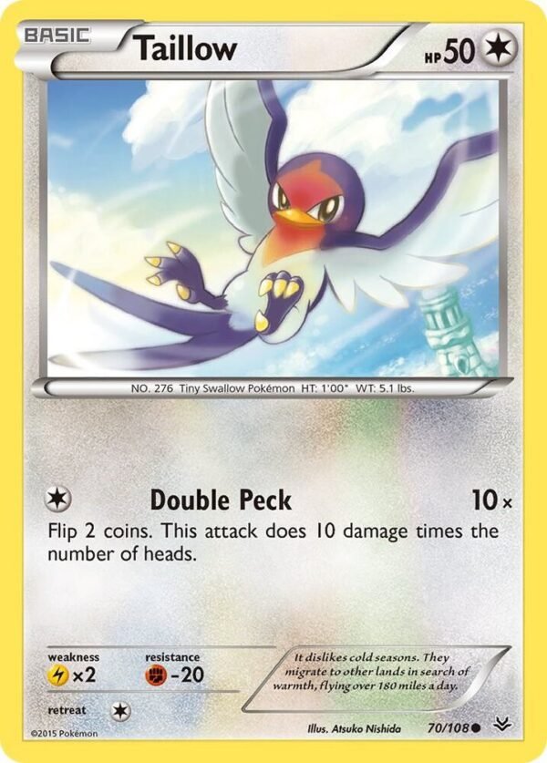 Taillow 70/108 Normal XY – Roaring Skies