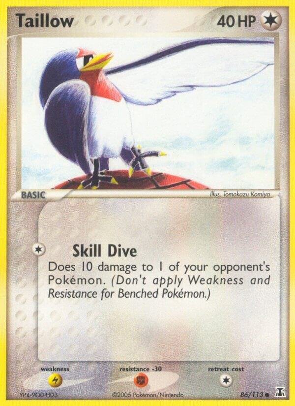 Taillow 86/113 Reverse Holofoil Delta Species Taillow 86/113 Reverse Holofoil Delta Species