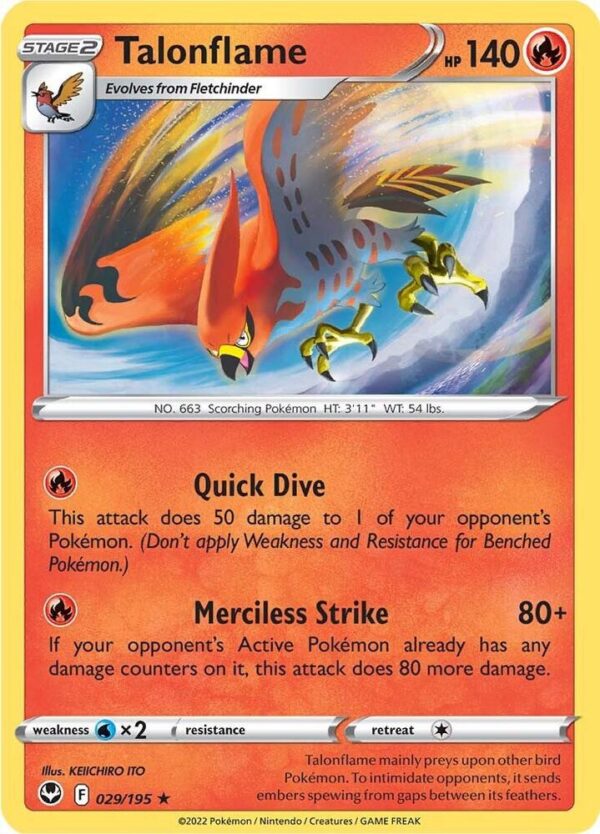 Talonflame 029/195 Normal SWSH12: Silver Tempest