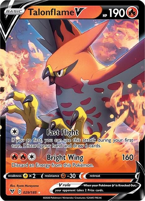 Talonflame V 029/185 Holofoil SWSH04: Vivid Voltage Talonflame V 029/185 Holofoil SWSH04: Vivid Voltage