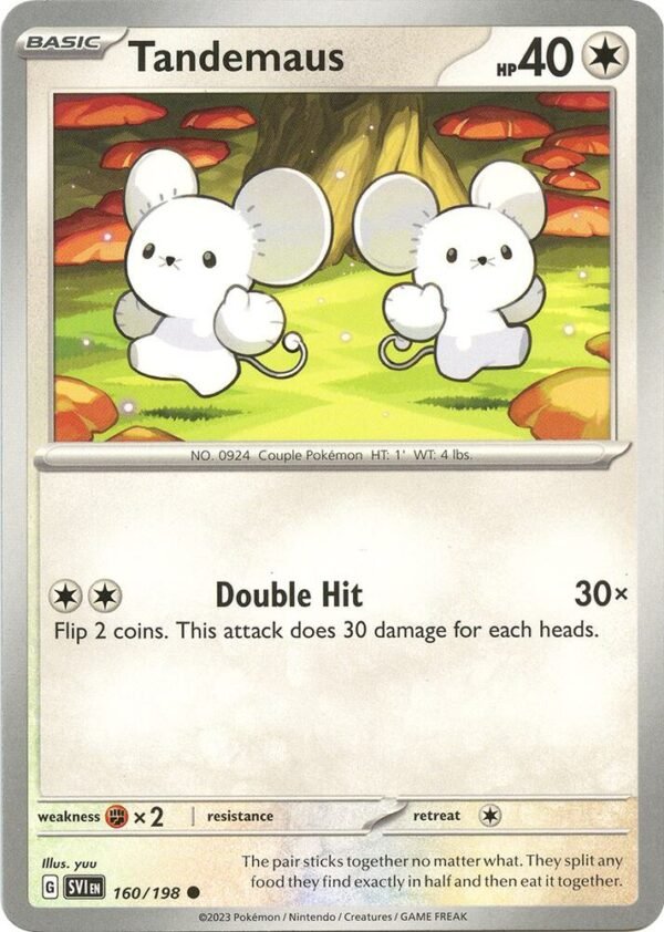 Tandemaus 160/198 Normal SV01: Scarlet & Violet Base Set
