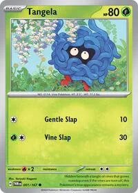 Tangela | 001/167 | Reverse Holofoil | SV06: Twilight Masquerade