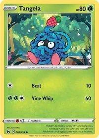 Tangela | 004/159 | Reverse Holofoil | Crown Zenith