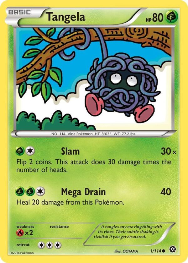 Tangela 1/114 Normal XY – Steam Siege Tangela 1/114 Normal XY – Steam Siege
