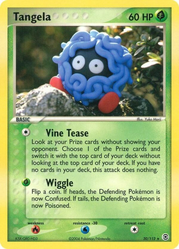 Tangela 30/112 Reverse Holofoil FireRed & LeafGreen Tangela 30/112 Reverse Holofoil FireRed & LeafGreen
