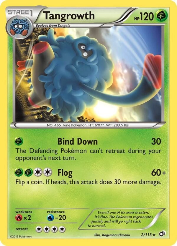 Tangrowth 2/113 Reverse Holofoil Legendary Treasures Tangrowth 2/113 Reverse Holofoil Legendary Treasures