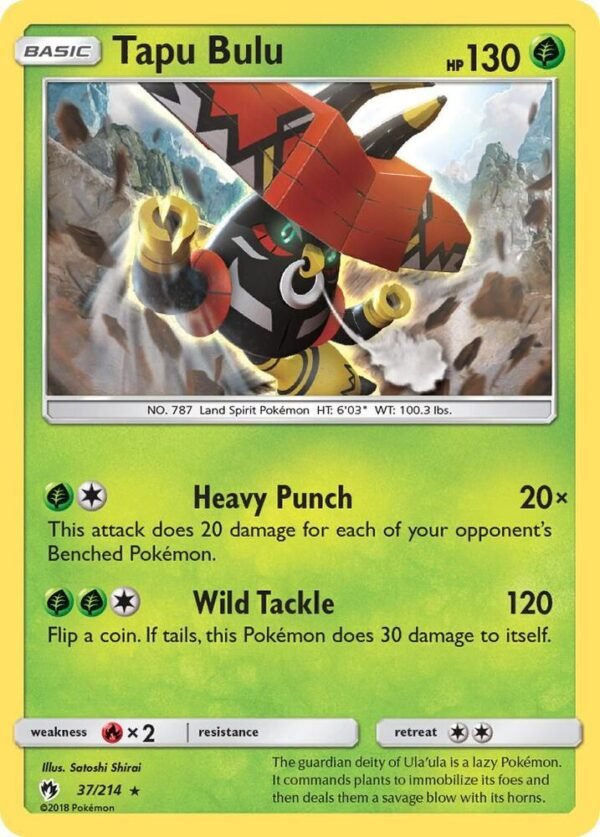 Tapu Bulu 37/214 Reverse Holofoil SM – Lost Thunder