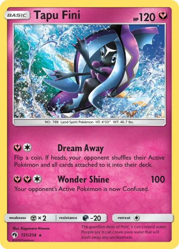 Tapu Fini 151/214 Reverse Holofoil SM – Lost Thunder