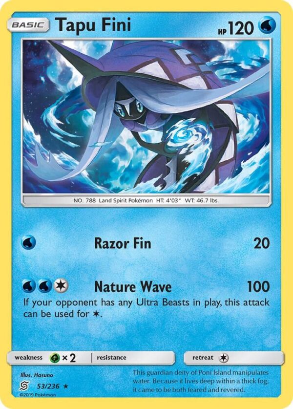 Tapu Fini 53/236 Reverse Holofoil SM – Unified Minds