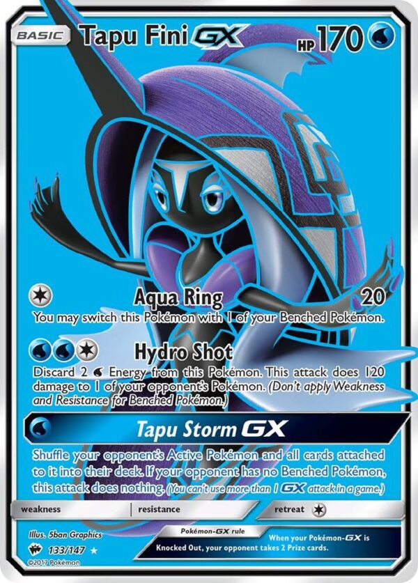 Tapu Fini GX (Full Art) 133/147 Holofoil SM – Burning Shadows