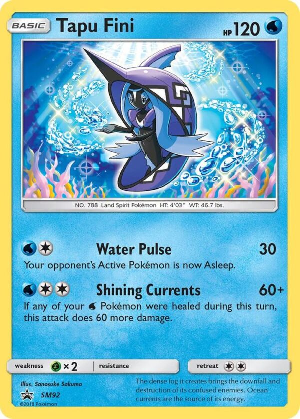 Tapu Fini SM92 Holofoil SM Promos Tapu Fini SM92 Holofoil SM Promos